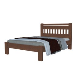 Cama Casal Antares Madeira Maciça Angelim Pedra/tauari Tabaco - 8