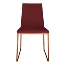 Ver imagem 2 de Kit 3 Cadeiras de Jantar Estofada Lille Base Bronze Veludo Bordô - Montanaris Decor