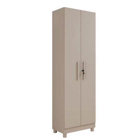 Multiuso Sapateira Sparta 2 Portas 5 Prateleiras 56cm Off White Benetil Móveis