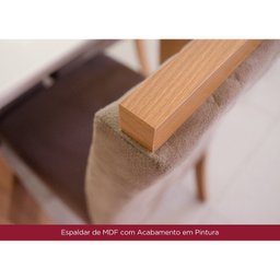 Conjunto Sala de Jantar Mesa Tampo MDF com 4 Cadeiras Marie - 9