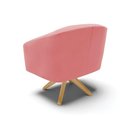 Ver imagem 4 de Cadeira Sala de Jantar Giratória Ma30 Stella Suede D03 - D'Rossi Cor Rose