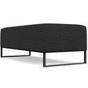 Ver imagem 5 de Puff Decorativo Sala de Estar Bali W01 Base Ferro 120x50 cm Bouclê Preto - Lyam Decor
