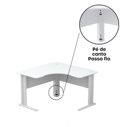 Mesa Estação de Trabalho em L 140x140cm ETP1414 Maxxi - 10