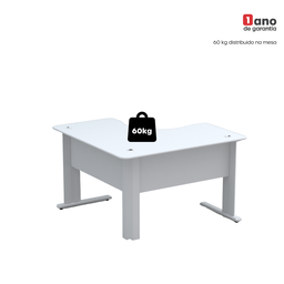 Mesa Estação de Trabalho em L 140x140cm ETP1414 Maxxi - 8