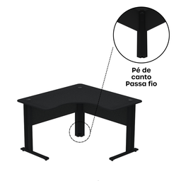 Mesa Estação de Trabalho em L 140x140cm ETP1414 Maxxi - 10