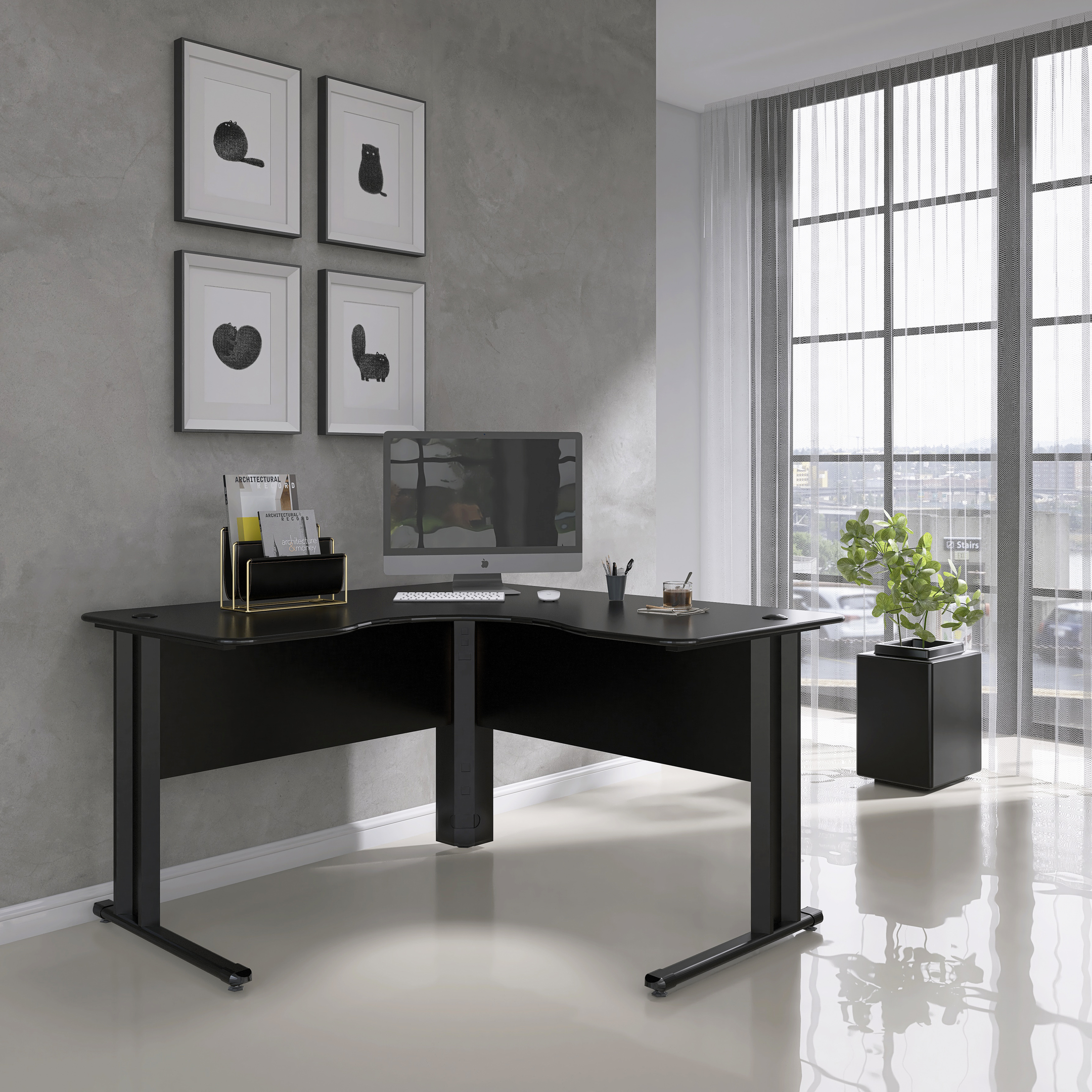 Mesa Estação de Trabalho em L 140x140cm ETP1414 Maxxi - 1