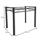 Ver imagem 4 de Pé De Mesa Para Tampo de Pedra Granito Mármore Base de Mesa 1,00 Sala De Jantar Ql Texturizado