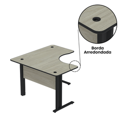 Mesa Estação de Trabalho em L 140x140cm ETP1414 Maxxi - 11