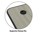 Ver imagem 7 de Estação de Trabalho Mesa Plataforma Escritório em L com Passa Fio Maxxi