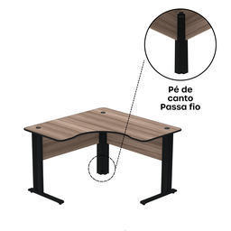 Mesa Estação de Trabalho em L 140x140cm ETP1414 Maxxi - 10