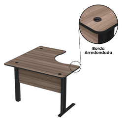 Mesa Estação de Trabalho em L 140x140cm ETP1414 Maxxi - 11