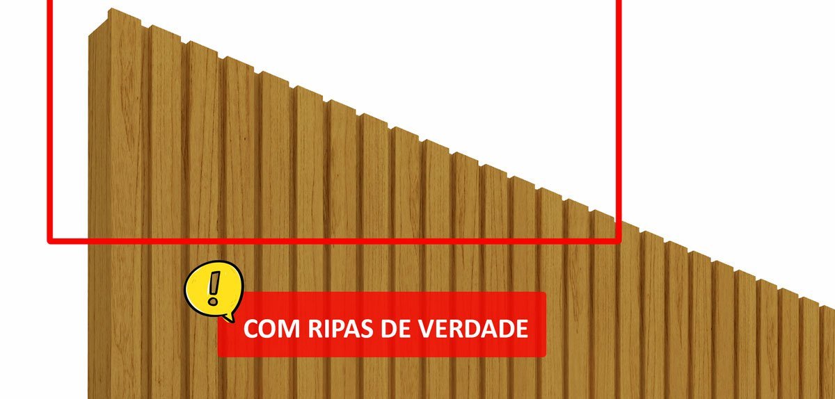 Home Suspenso 1.85 Ripado com LED Nobre Naturale com Off White - Gelius Móveis - 6