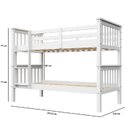 Ver imagem 3 de Beliche Solteiro em Pinus 110cm x 203cm