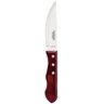 Faca Talher para Churrasco Jumbo Tramontina Aço Inox Madeira Tratada Polywood Vermelho - 1