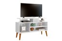 Ver imagem 2 de Rack para Tv de 42 Pés de Madeira Suporte Robusto 110cm:branco