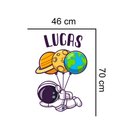 Ver imagem 2 de Adesivo para Guarda Roupa Astronauta e Planetas:46 X 70 Cm