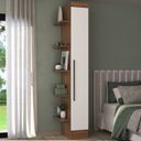 Ver mais imagens de Conjunto Guarda-Roupa Modulado 10 Portas 6 Gavetas 7 Peças Yescasa Marrom/Nogal/Branco