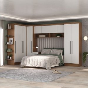 Guardo Roupa Modulado 10 Portas 6 Gavetas 7 Peças 