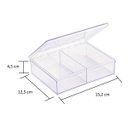 Ver imagem 3 de Caixa Organizadora Transparente 2 Divisórias - 10330074