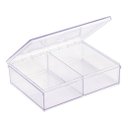 Ver imagem 1 de Caixa Organizadora Transparente 2 Divisórias - 10330074