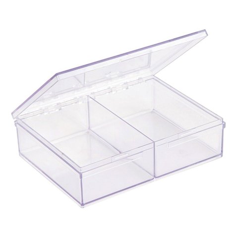 Caixa Organizadora Transparente 2 Divisórias - 10330074