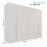 Guarda Roupa Casal 6 Portas 6 Gavetas Gramado 100% MDF - 4