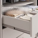 Ver imagem 6 de Guarda Roupa Casal 6 Portas 6 Gavetas Gramado 100% MDF Branco/Neve
