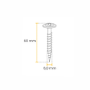 Ver imagem 4 de Parafuso Chipboard Flangeado Phs Bi 6,0x60 Caixa com 150