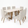 Conjunto Sala de Jantar Tampo Mdf/Vidro 8 Cadeiras Michelle - 2