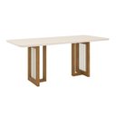 Ver imagem 4 de Conjunto Sala de Jantar Tampo Mdf/Vidro 8 Cadeiras Michelle