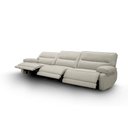 Ver imagem 5 de Sofá Sala de Estar Reclinável Retrátil 303cm Swift Linho Braque Offwhite G81 - Gran Belo
