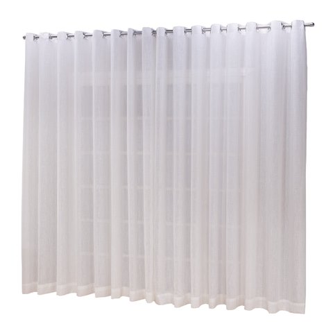 Cortina linho tecido 2,80x1,80 Para Varão Simples:Palha