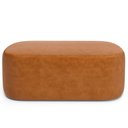 Ver imagem 4 de Cabeceira Cama Box 100cm Lanna com Puff Recamier Doha W01 Couríssimo Canela - Lyam Decor