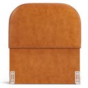 Ver imagem 3 de Cabeceira Cama Box 100cm Lanna com Puff Recamier Doha W01 Couríssimo Canela - Lyam Decor