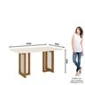 Conjunto Sala de Jantar Tampo Mdf/Vidro 6 Cadeiras Michelle - 3