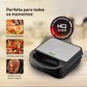 Sanduicheira e Grill Hq 750w Antiaderente Inox Hq-sg001 127v - 2