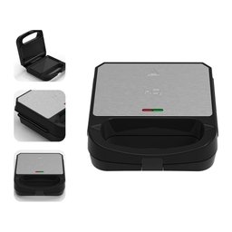 Sanduicheira e Grill Hq 750w Antiaderente Inox Hq-sg001 127v - 4