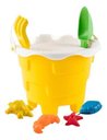 Ver imagem 1 de Balde Kit Praia Castelinho Radical Infantil 8 Peças - Amarelo