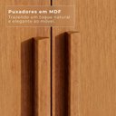 Ver imagem 5 de Guarda Roupa Casal 6 Portas 6 Gavetas Gramado 100% MDF Marrom/Cinamomo