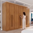 Ver mais imagens de Guarda Roupa Casal 6 Portas 6 Gavetas Gramado 100% MDF Marrom/Cinamomo