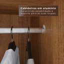 Ver imagem 7 de Guarda Roupa Casal 6 Portas 6 Gavetas Gramado 100% MDF Marrom/Cinamomo