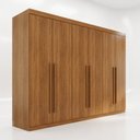 Ver imagem 2 de Guarda Roupa Casal 6 Portas 6 Gavetas Gramado 100% MDF Marrom/Cinamomo