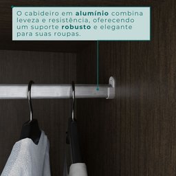 Guarda Roupa Casal 6 Portas 6 Gavetas Gramado 100% MDF - 10