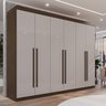 Guarda Roupa Casal 6 Portas 6 Gavetas Gramado 100% MDF - 1