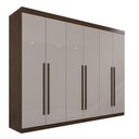 Ver imagem 3 de Guarda Roupa Casal 6 Portas 6 Gavetas Gramado 100% MDF
