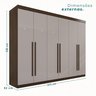 Guarda Roupa Casal 6 Portas 6 Gavetas Gramado 100% MDF - 4