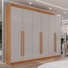 Guarda Roupa Casal 6 Portas 6 Gavetas Gramado 100% MDF - 1