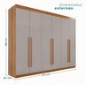Guarda Roupa Casal 6 Portas 6 Gavetas Gramado 100% MDF - 4