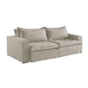 Ver imagem 5 de Sofá Cama 4 Lugares Retrátil Reclinável Linho M-184 Martins Creme