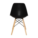 Ver imagem 3 de Cadeira Charles Eames Dsw Preta Polipropileno Base Eiffel Sala Escritório e Home Office
